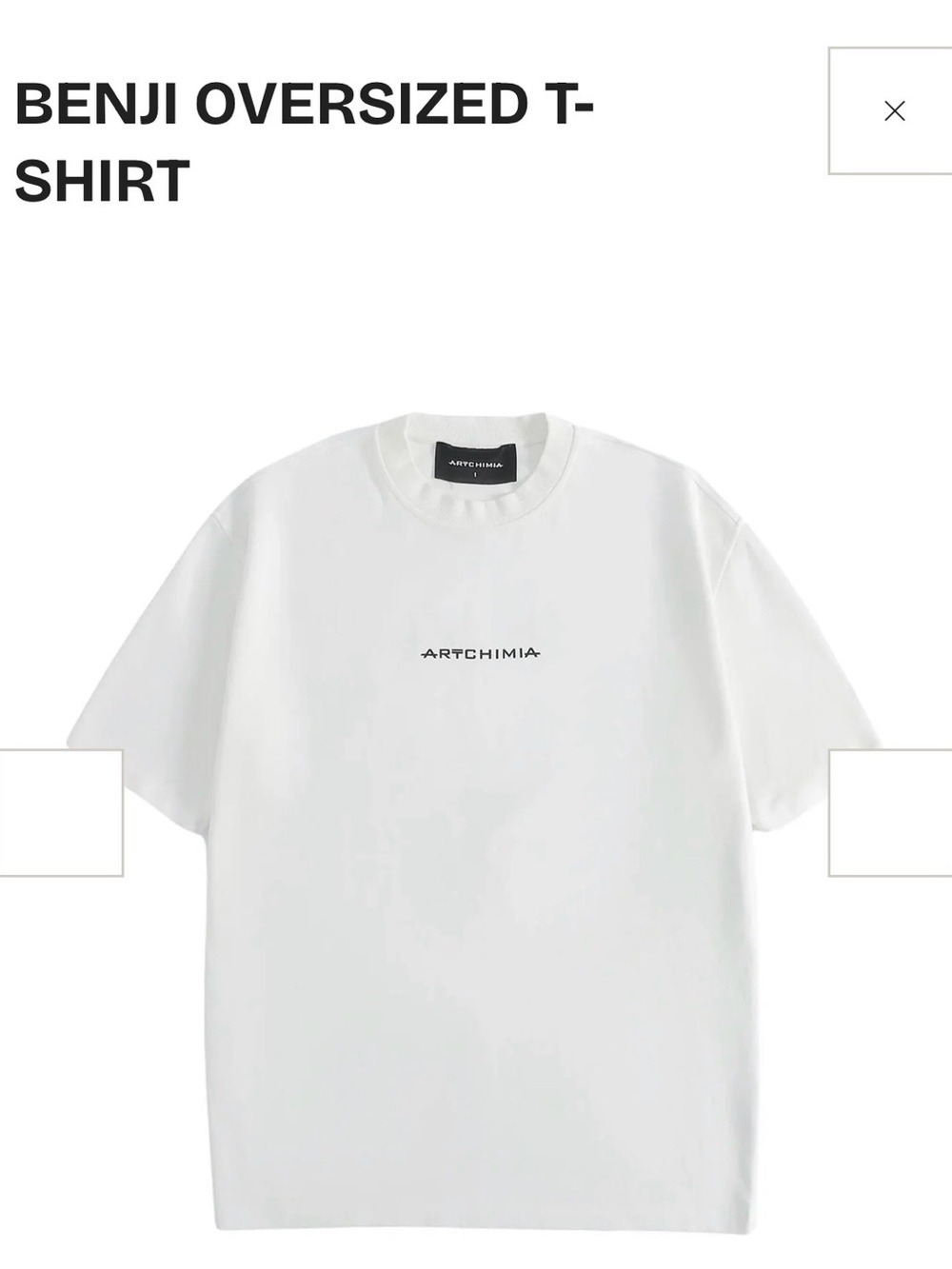 Artchimia BENJI OVERSIZED T-SHIRT Men’s Size L/XL Oversized